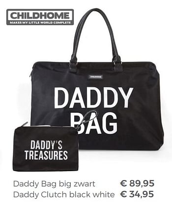 Promotions Daddy bag big zwart - Childhome - Valide de 20/05/2018 à 30/06/2018 chez Multi Bazar