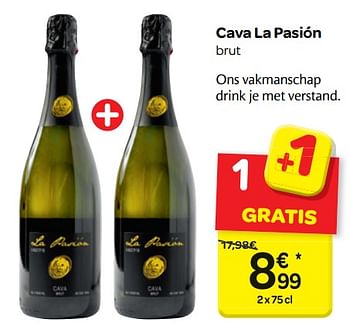 Promoties Cava la pasión - Schuimwijnen - Geldig van 16/05/2018 tot 28/05/2018 bij Carrefour