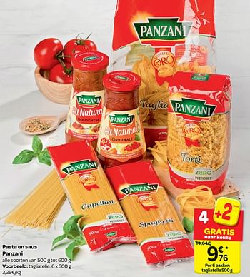 Promoties Pasta en saus panzani - Panzani - Geldig van 16/05/2018 tot 28/05/2018 bij Carrefour