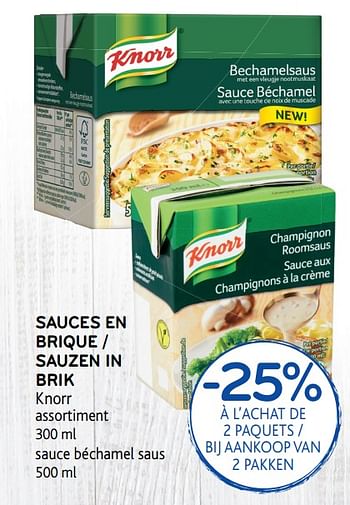 Promoties Sauces en brique - Knorr - Geldig van 23/05/2018 tot 05/06/2018 bij Alvo