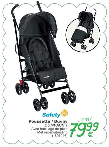 Promoties Poussette - buggy compacity - Safety 1st - Geldig van 15/05/2018 tot 28/05/2018 bij Cora
