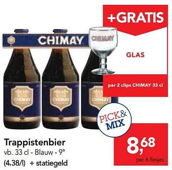 Promotions Chimay trappistenbier blauw - Chimay - Valide de 23/05/2018 à 05/06/2018 chez Makro