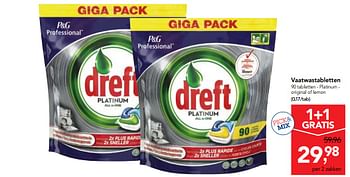 Promoties Dreft platinum original of lemon - Dreft - Geldig van 23/05/2018 tot 05/06/2018 bij Makro