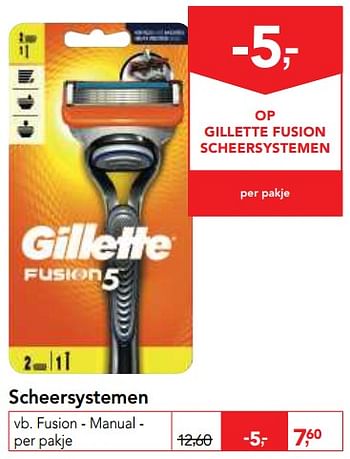 Promoties Gillette fusion - manual - Gillette - Geldig van 23/05/2018 tot 05/06/2018 bij Makro