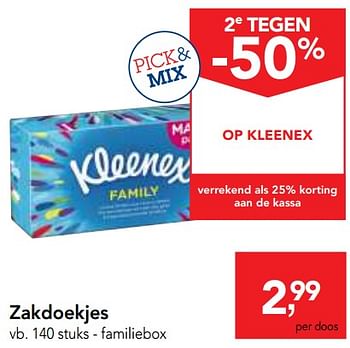 Promoties Kleenex familiebox - Kleenex - Geldig van 23/05/2018 tot 05/06/2018 bij Makro