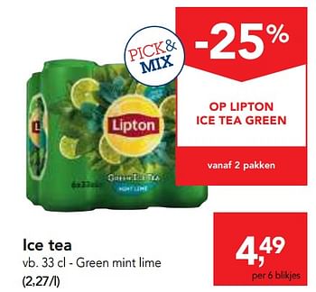 Promotions Lipton green mint lime - Lipton - Valide de 23/05/2018 à 05/06/2018 chez Makro