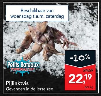 Promoties Pijlinktvis - PETITS BATEAUX - Geldig van 23/05/2018 tot 05/06/2018 bij Makro