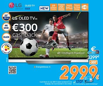 Promoties Lg oled tv 55e8 - LG - Geldig van 25/05/2018 tot 24/06/2018 bij Krefel