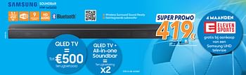 Promoties Samsung soundbar hw-ms650 - Samsung - Geldig van 25/05/2018 tot 24/06/2018 bij Krefel