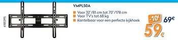 Promoties Wandsteunen vmpl50a - Sanus - Geldig van 25/05/2018 tot 24/06/2018 bij Krefel