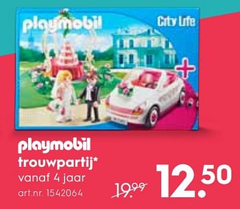 Promoties Playmobil trouwpartij - Playmobil - Geldig van 16/05/2018 tot 22/05/2018 bij Blokker