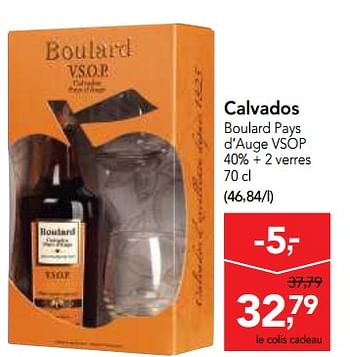 Promoties Calvados boulard pays d`auge vsop - Boulard - Geldig van 23/05/2018 tot 05/06/2018 bij Makro