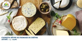 Promoties Capretta bûche de fromage de chèvre affiné - Capretta - Geldig van 23/05/2018 tot 05/06/2018 bij Makro