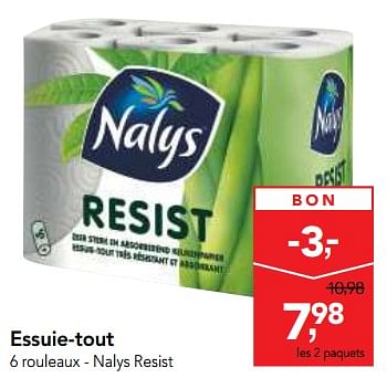 Promoties Essuie-tout - Nalys - Geldig van 23/05/2018 tot 05/06/2018 bij Makro