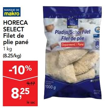 Promotions Horeca select filet de plie pané - Produit maison - Makro - Valide de 23/05/2018 à 05/06/2018 chez Makro