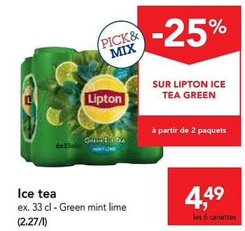Promotions Ice tea - Lipton - Valide de 23/05/2018 à 05/06/2018 chez Makro