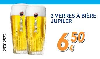 Promotions 2 verres à bière jupiler - Produit maison - Krefel - Valide de 25/05/2018 à 24/06/2018 chez Krefel