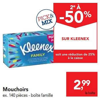 Promotions Mouchoirs - Kleenex - Valide de 23/05/2018 à 05/06/2018 chez Makro