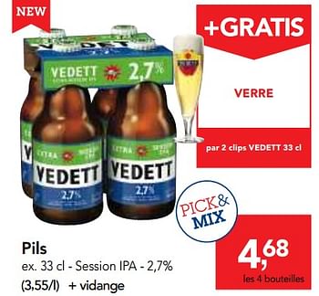 Promotions Pils - Vedett - Valide de 23/05/2018 à 05/06/2018 chez Makro