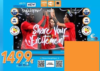 Promotions Samsung led tv ue55nu8040 - Samsung - Valide de 25/05/2018 à 24/06/2018 chez Krefel