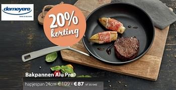 Promoties Bakpannen alu pro hapjespan - Demeyere - Geldig van 30/04/2018 tot 27/05/2018 bij Unikamp