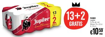 Promotions Pilsbier jupiler - Jupiler - Valide de 17/05/2018 à 23/05/2018 chez Delhaize