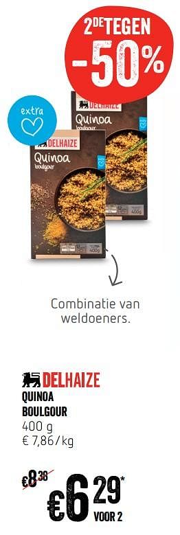 Promoties Quinoa boulgour - Huismerk - Delhaize - Geldig van 17/05/2018 tot 23/05/2018 bij Delhaize