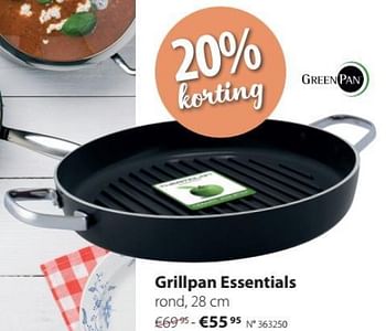 Promoties Grillpan essentials - Greenpan - Geldig van 30/04/2018 tot 27/05/2018 bij Unikamp