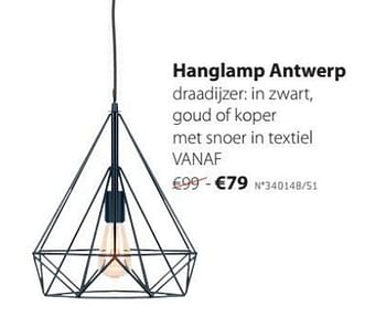 Promoties Hanglamp antwerp - Huismerk - Unikamp - Geldig van 30/04/2018 tot 27/05/2018 bij Unikamp