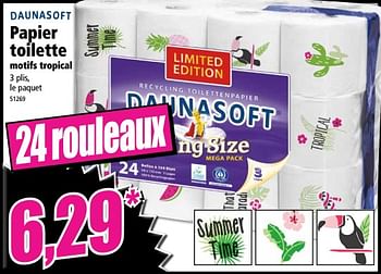 Promotions Papier toilette motifs grenouilles - Daunasoft - Valide de 16/05/2018 à 22/05/2018 chez Norma