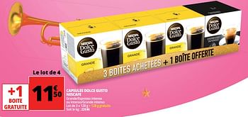 Promoties Capsules dolce gusto nescafe - Nescafe - Geldig van 16/05/2018 tot 22/05/2018 bij Auchan