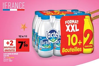 Promoties Lait demi-écrémé lactel - Lactel - Geldig van 16/05/2018 tot 22/05/2018 bij Auchan