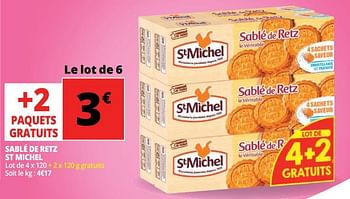 Promotions Sablé de retz st michel - St Michel - Valide de 16/05/2018 à 22/05/2018 chez Auchan Ronq