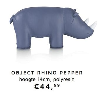Promoties Object rhino pepper - CoCo Maison - Geldig van 01/05/2018 tot 01/11/2018 bij Henders & Hazel