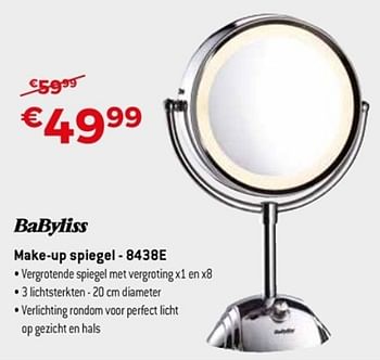 Promotions Babyliss make-up spiegel 8438e - Babyliss - Valide de 22/04/2018 à 31/05/2018 chez Exellent