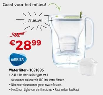 Promotions Brita waterfilter 1021885 - Brita - Valide de 22/04/2018 à 31/05/2018 chez Exellent