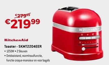Promotions Kitchenaid toaster 5kmt2204eer - Kitchenaid - Valide de 22/04/2018 à 31/05/2018 chez Exellent