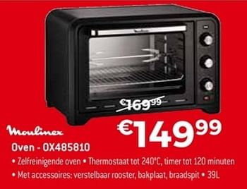 Promoties Moulinex oven ox485810 - Moulinex - Geldig van 22/04/2018 tot 31/05/2018 bij Exellent