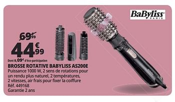 Promotions Brosse rotative babyliss as200e - Babyliss - Valide de 16/05/2018 à 26/05/2018 chez Auchan Ronq