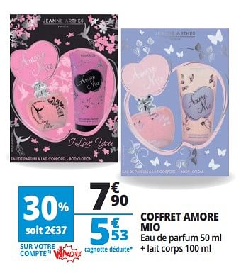 Promotions Coffret amore mio - Amore Mio - Valide de 16/05/2018 à 26/05/2018 chez Auchan Ronq