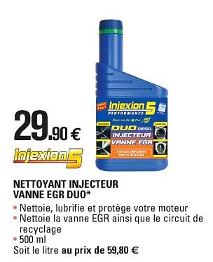 Promotions Nettoyant injecteur vanne egr duo - Injexion5 - Valide de 02/05/2018 à 30/03/2019 chez E.Leclerc