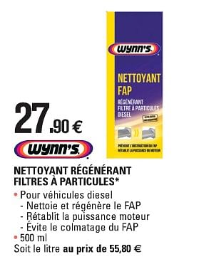 Promotions Nettoyant régénérant filtres à particules - Wynn's - Valide de 02/05/2018 à 30/03/2019 chez E.Leclerc