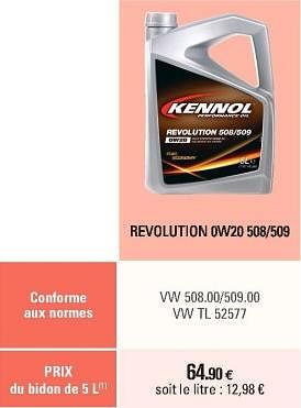 Promoties Revolution ow20 508-509 - Kennol - Geldig van 02/05/2018 tot 30/03/2019 bij E.Leclerc