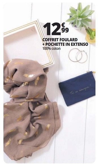 Promotions Coffret foulard + pochette inextenso - Inextenso - Valide de 16/05/2018 à 26/05/2018 chez Auchan Ronq