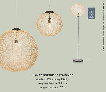Promoties Lampenserie raymond - CoCo Maison - Geldig van 16/05/2018 tot 30/06/2018 bij Xooon