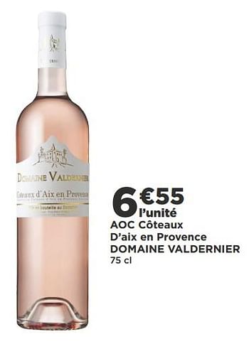 Vins rosé Aoc côteaux d`aix en provence domaine valdernier  En