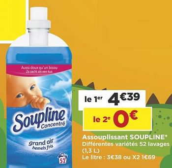 Promoties Assouplissant soupline - Soupline - Geldig van 16/05/2018 tot 27/05/2018 bij Super Casino