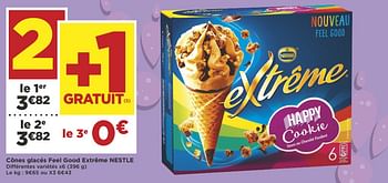 Promotions Cônes glacés feel good extrême nestle - Nestlé - Valide de 16/05/2018 à 27/05/2018 chez Super Casino