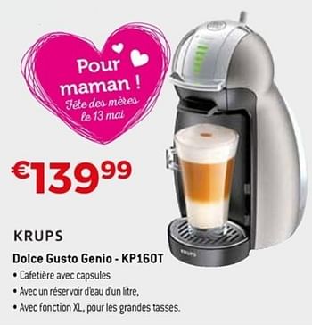 Promoties Krups dolce gusto genio kp160t - Krups - Geldig van 22/04/2018 tot 31/05/2018 bij Exellent