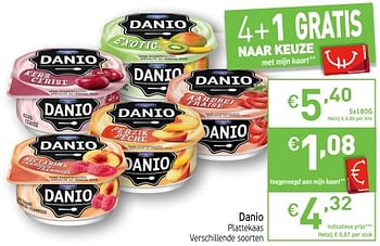 Promotions Danio plattekaas danone - Danone - Valide de 22/05/2018 à 27/05/2018 chez Intermarche